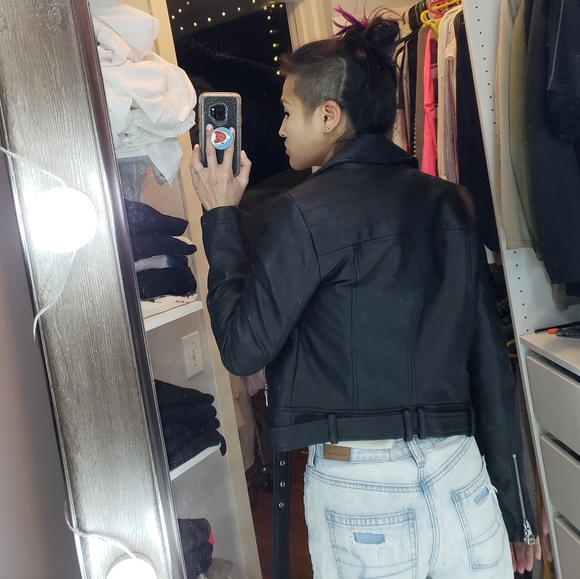 Faux Leather Express Jacket - Picture 2 of 6